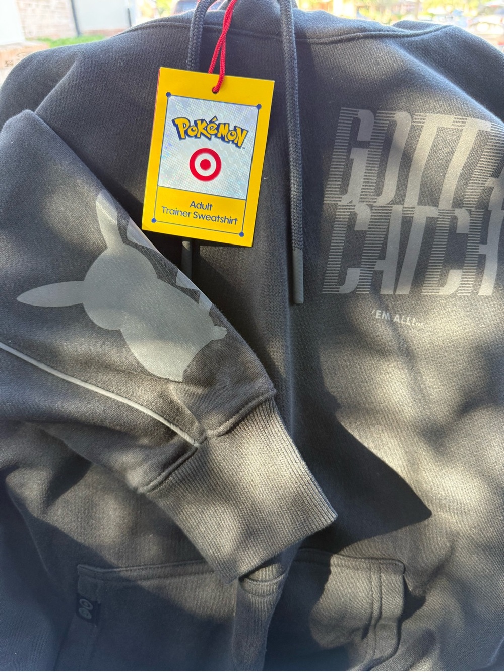 Target Black Pokémon Adult Trainer Sweatshirt Hoodie